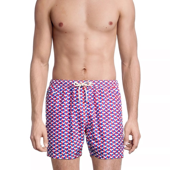 MC2 Saint Barth Ultralight Printed 70s Swim Shorts - Picture 3 of 5